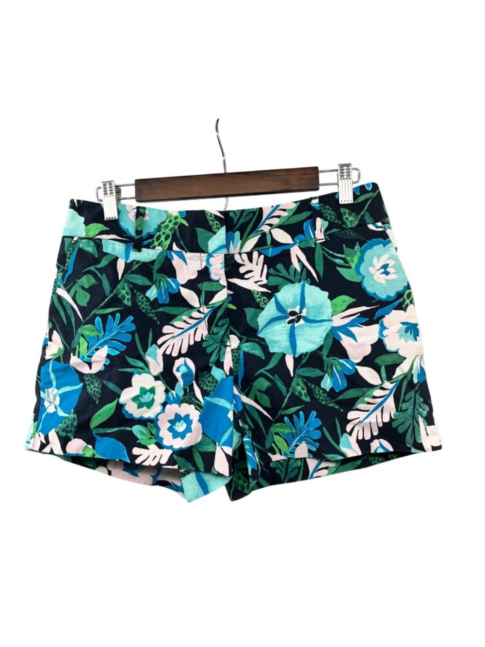 Ann Taylor Loft Tropical Print Riviera Short Multicolor Size 6 Pockets